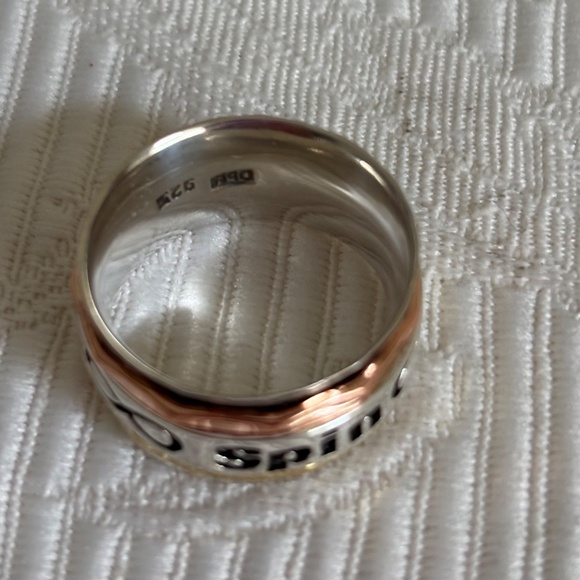 New Sterling Spin & Wish Copper & Brass Spinner Ring - Picture 4 of 5